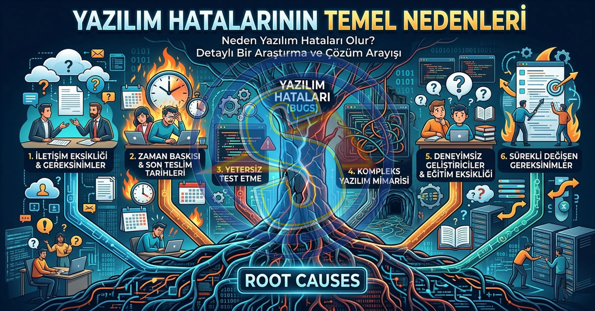Yazılım Sürecinde Alınan Hatalarının Ana Sebepleri.